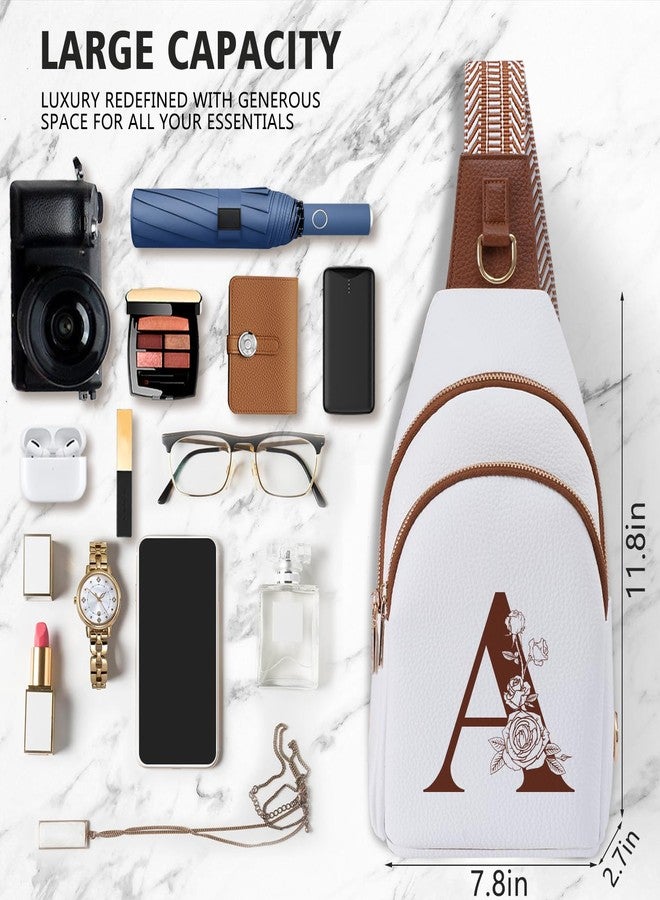 Lizznoe Initial Women Crossbody Bag Sling Shoulder Purse Fanny Pack Side Cross Body Travel Small Leather Belt Backpack Daughter Mother Mom Her Sister Girlfriend Best Friend Christmas Unique Xmas Birthday Gift - Image 3